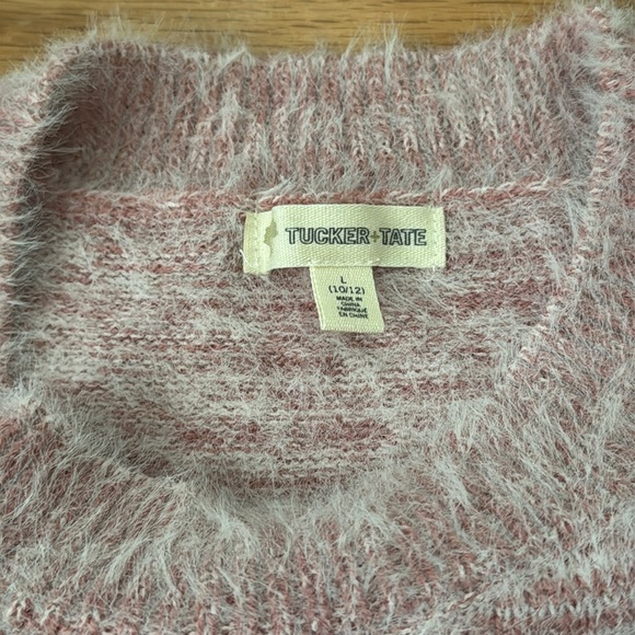 Tucker+Tate | fuzzy Crewneck sweater | rose pink | size 10/12 - Picture 2 of 4